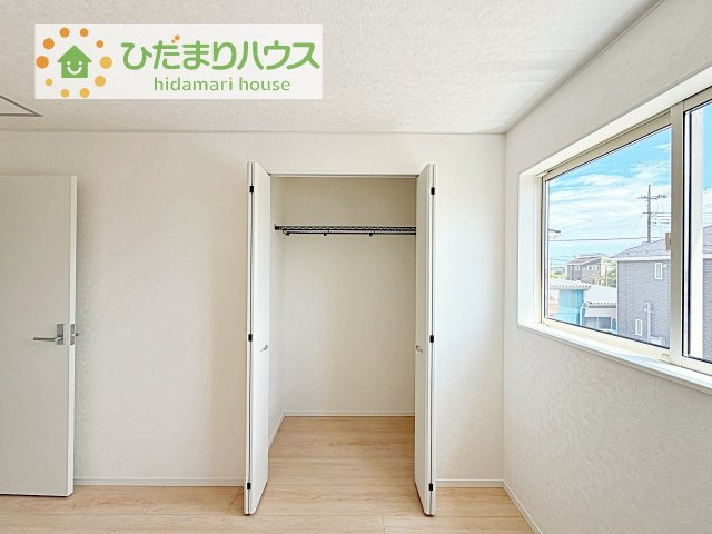 【収納】 | 常総市水海道諏訪町第3　新築戸建　3号棟 | 全室にクローゼットが付いていて、お部屋の住空間もスッキリ広々使えそうです(^^)