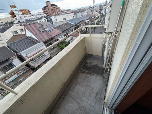 曽根南ハイツのバルコニー