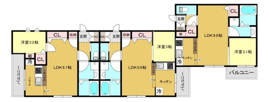 【間取り】 | Katze筥松