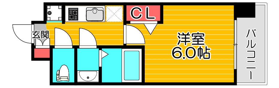 プレサンスドームシティの間取り