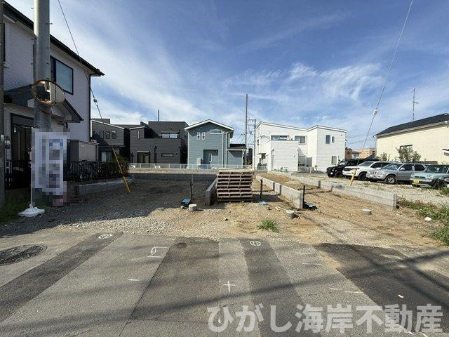 茅ヶ崎市中島　新築戸建　全3棟の外観|8月20日撮影　建築中　現地外観