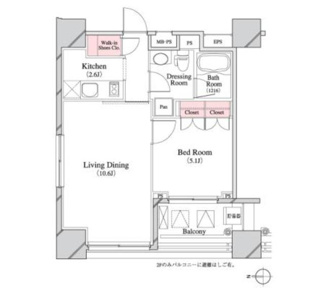 【間取り】 | パークキューブ八丁堀