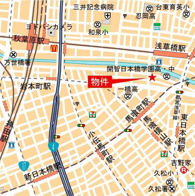 【地図】 | バウスフラッツ日本橋馬喰町