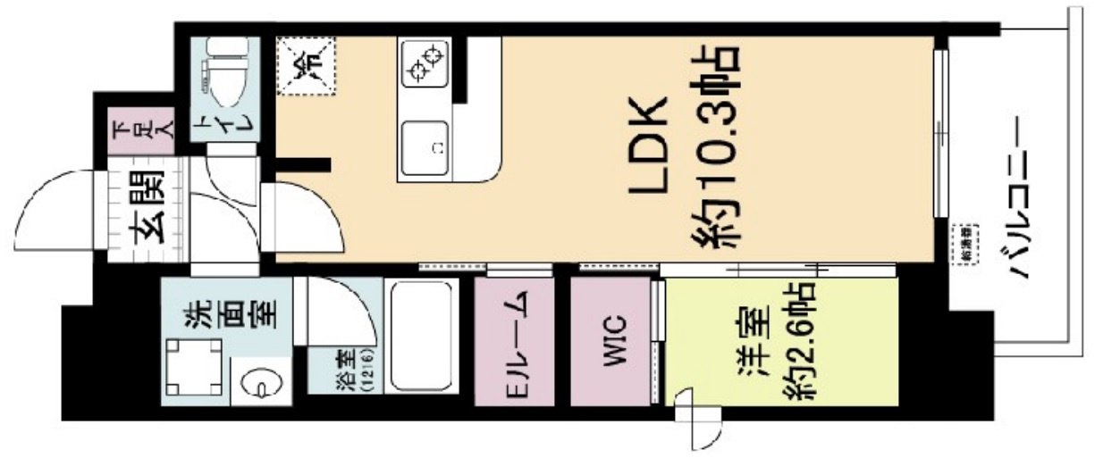 セレニテフラン本町の間取り