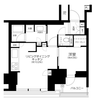 【間取り】 | プラウドタワー芝浦