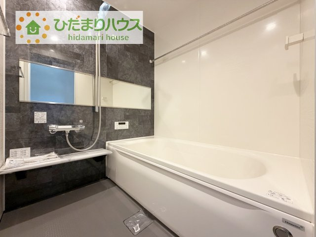 【浴室】 | 牛久市田宮6期　新築戸建 | 大人が足を伸ばしても十分な広さ！一人でゆっくりくつろぐ時間も大切です！