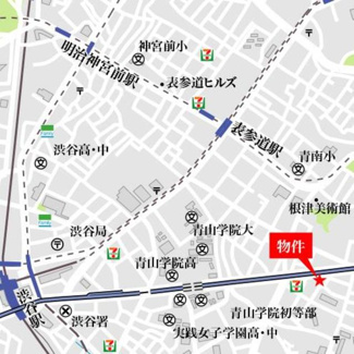 【地図】 | パークナードフィット南青山Ｖｉｓｔａ