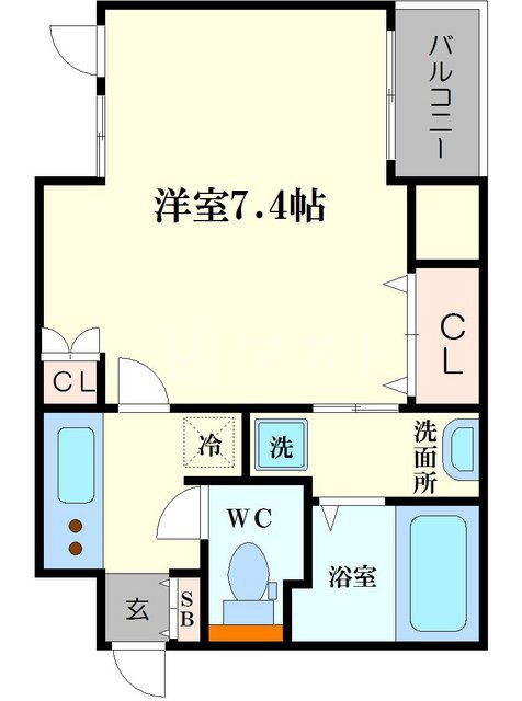 アクティ北浜の間取り
