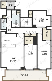【間取り】 | アスデュール日本橋人形町