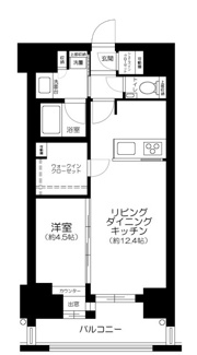 【間取り】 | アスコットパーク日本橋浜町ＢＩＳＩＫＩ
