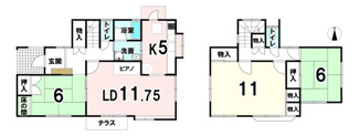 【間取り】 | 北葛城郡王寺町明神4丁目