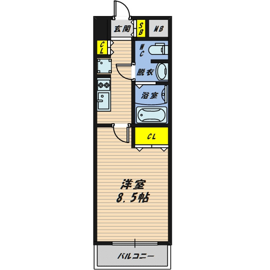 【間取り】 | アーバンエース関目パル