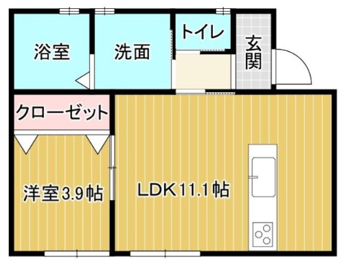 シャンドゥ・フルールB棟の間取り