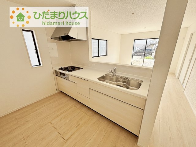 【キッチン】 | 土浦市小松第7　新築戸建　5号棟 | 料理をしながらでも、ご家族との会話を楽しめる対面式キッチン♪