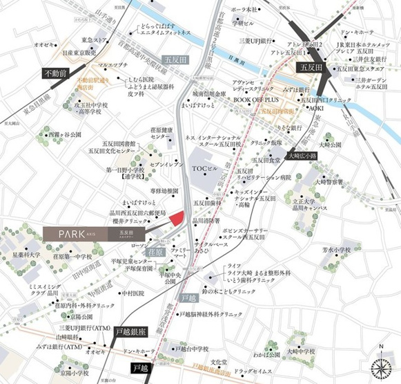 【地図】 | パークアクシス五反田スカイタワー
