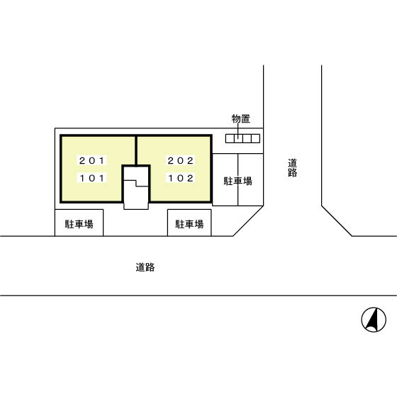 セジュール県庁東の区画図