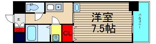 Bluebee桜川駅前の間取り