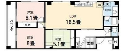 イーストビル錦糸町Ⅲの間取り