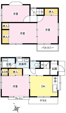 【間取り】 | 4DKはダイニングキッチンと4つの居室がある間取りです。大家族や二世帯住宅、または複数人で暮らす場合に適しています。食事スペースとくつろぎの場を分け、それぞれの個室も確保できるため、快適に過ごせます。