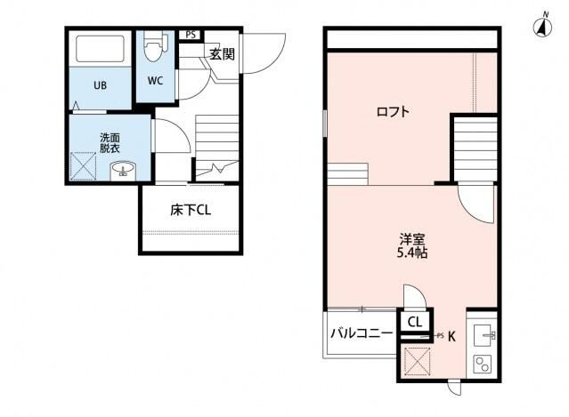 ＣＢ春日部ルーチェの間取り