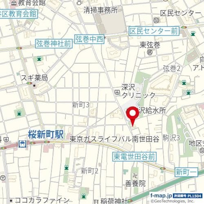 【地図】 | 桜新町　Ｈｉｌｌｚ