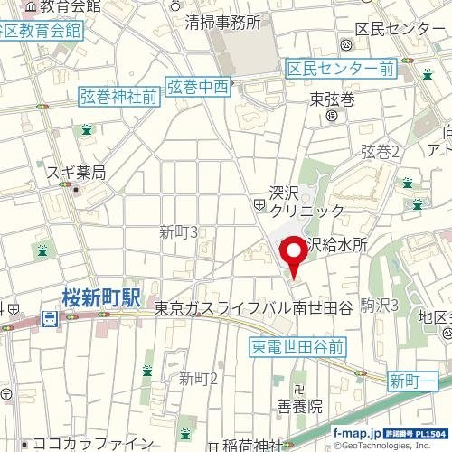 【地図】 | 桜新町　Ｈｉｌｌｚ