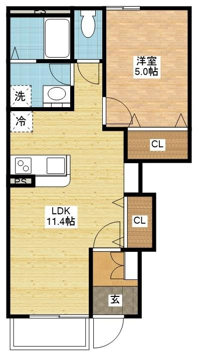 ピュアステージくるりの間取り