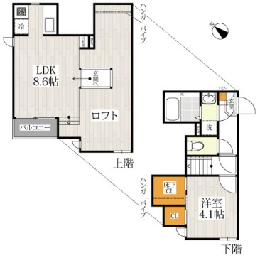 ＣＢ浦和美園エルジュの間取り