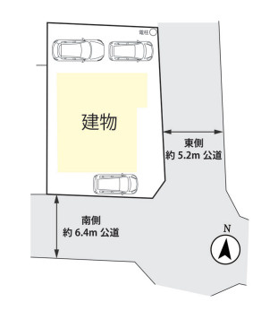 桶川市川田谷　中古戸建の区画図