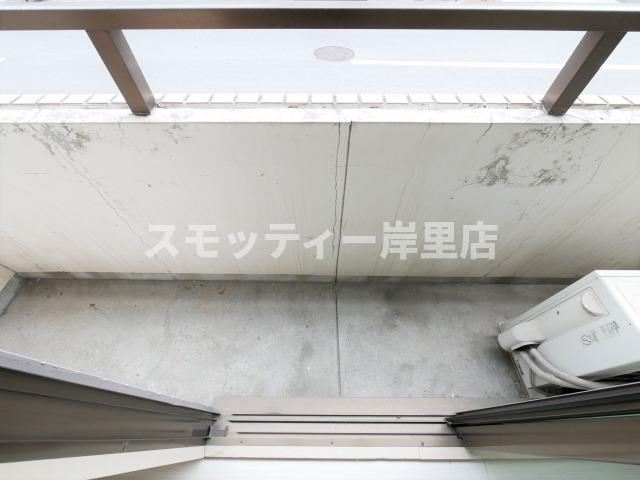 万代住之江コーポのバルコニー