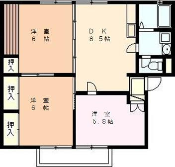 グリーンタウンへさか　Ｇの間取り