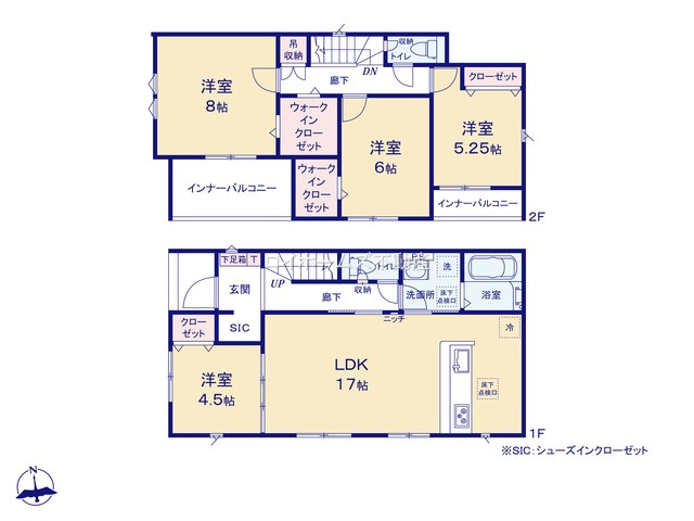 【間取り】 | 弥富市五之三川平３丁目53『仲介料無料』新築戸建て | 3号棟
