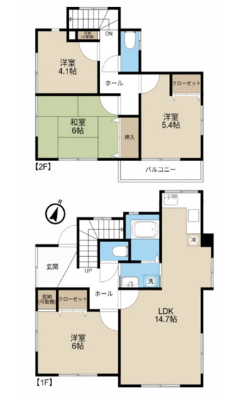 【間取り】 | 北本市中丸10丁目　中古戸建