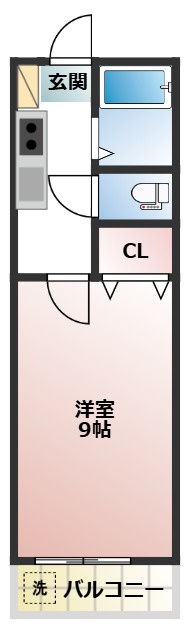 コーポ白糸台第1の間取り