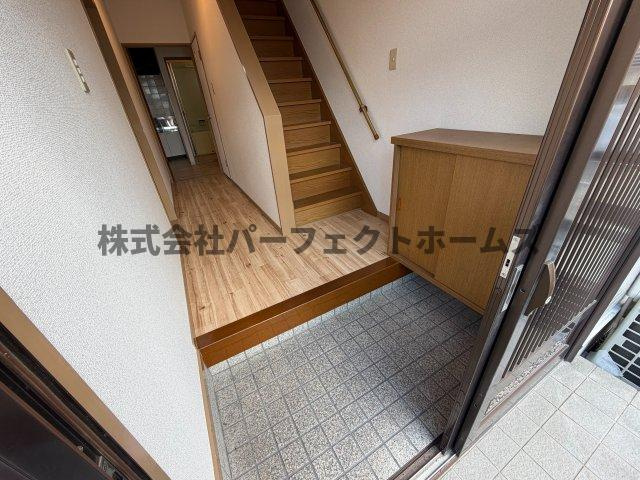 松井ハイツの玄関|シンプルで使いやすい玄関です
