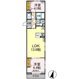【間取り】 | ルリアン西寺尾Ⅱ | ルリアン西寺尾Ⅱ　間取り