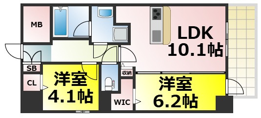 【間取り】 | DAIYA STORK 阿波座 仲介手数料無料