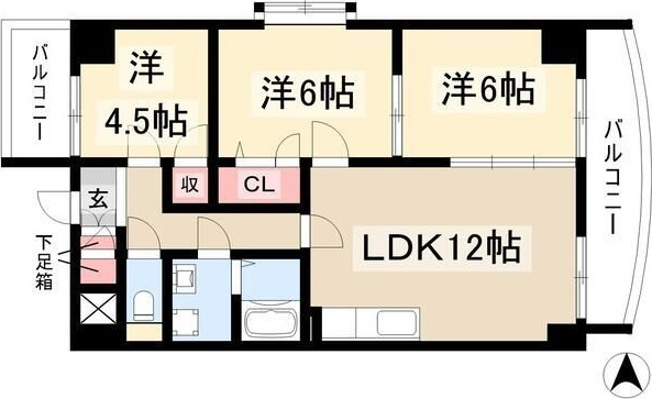 フォーブル日進の間取り