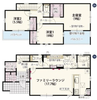 【間取り】 | ワイウッドコート古河市上辺見第14期 | 南向きで明るい間取りです☆