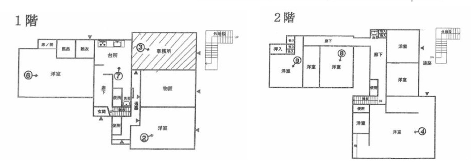 【中古戸建】高崎市剣崎町の間取り|■間取り図｜敷地面積：505.69（約152.97坪）　建物面積：143.67（約154.37坪）