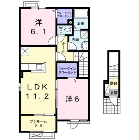 ヴィントプラッツⅡの間取り