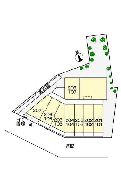 ｂｅｌｌ　ｃｈａｍｂｒｅの駐車場