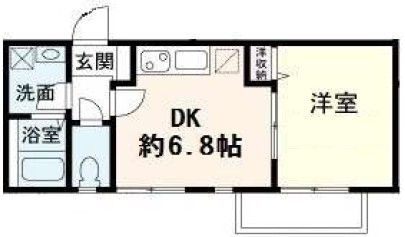 コーポヤマオカの間取り|間取りです。