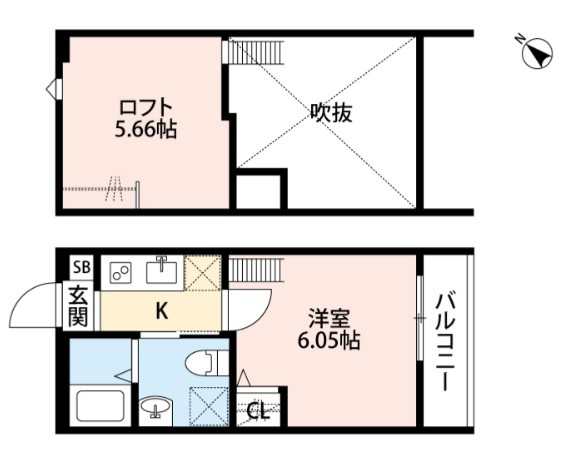 ティモアール東川口の間取り