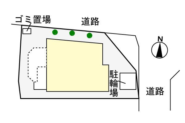 プロムナード清華の駐車場
