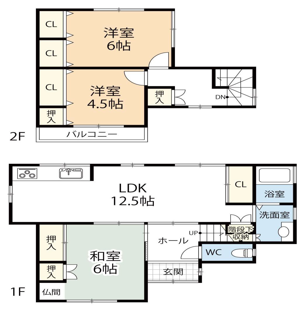 加古川市平岡町土山　中古戸建の間取り|3LDKです。