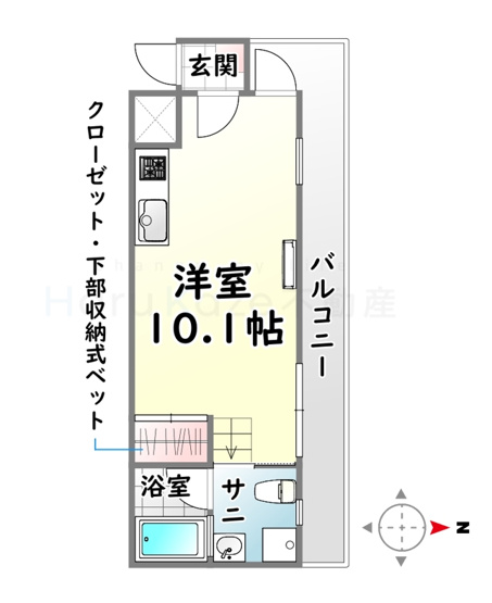 【間取り】 | ノーザンクロス【名古屋市賃貸・1フロア2戸】