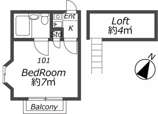 【間取り】 | AP300 ペアパレス赤塚 B棟 101 | 



