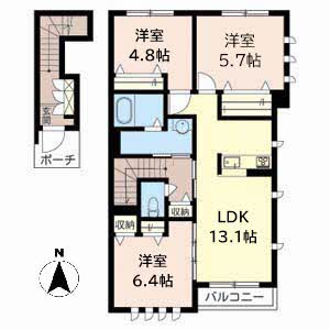 Profum Casagrandeの間取り