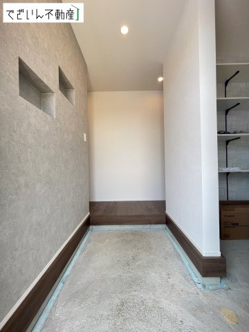 【玄関】 | 伊勢崎市三室町  【平屋】新築住宅 | 現地(2026年8月撮影)
